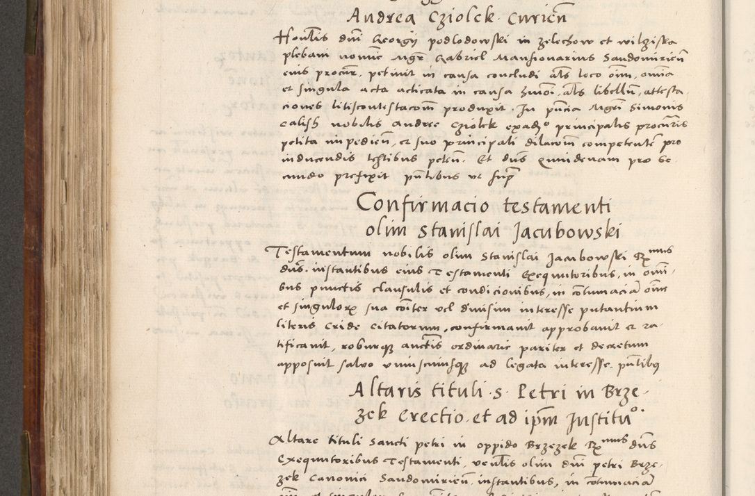 Zdjęcie nr 393 dla obiektu archiwalnego: Volumen (Pri)mum Actorum R(evere)nd(i)s(s)imi in Christo Patris D(omi)ni Petri de Gamratis Episcopi Cracoviensis a die prima mensis Novembris Anni 1539vi ad finem eiusdem anni et successive per annos 1539num et 1540mum