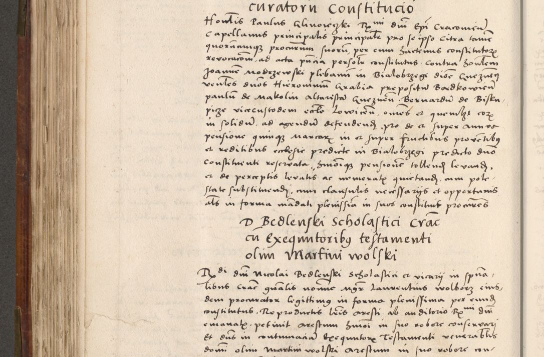 Zdjęcie nr 397 dla obiektu archiwalnego: Volumen (Pri)mum Actorum R(evere)nd(i)s(s)imi in Christo Patris D(omi)ni Petri de Gamratis Episcopi Cracoviensis a die prima mensis Novembris Anni 1539vi ad finem eiusdem anni et successive per annos 1539num et 1540mum