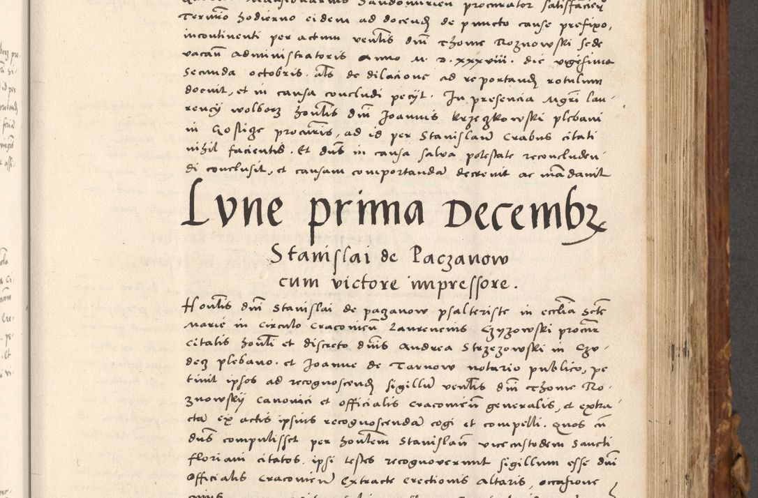 Zdjęcie nr 402 dla obiektu archiwalnego: Volumen (Pri)mum Actorum R(evere)nd(i)s(s)imi in Christo Patris D(omi)ni Petri de Gamratis Episcopi Cracoviensis a die prima mensis Novembris Anni 1539vi ad finem eiusdem anni et successive per annos 1539num et 1540mum