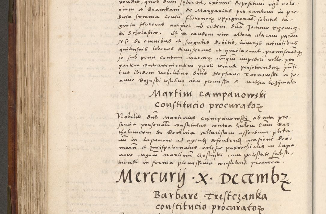 Zdjęcie nr 407 dla obiektu archiwalnego: Volumen (Pri)mum Actorum R(evere)nd(i)s(s)imi in Christo Patris D(omi)ni Petri de Gamratis Episcopi Cracoviensis a die prima mensis Novembris Anni 1539vi ad finem eiusdem anni et successive per annos 1539num et 1540mum