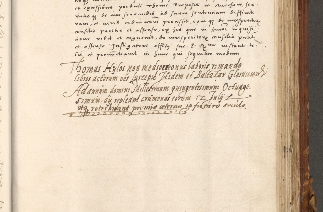 Zdjęcie nr 412 dla obiektu archiwalnego: Volumen (Pri)mum Actorum R(evere)nd(i)s(s)imi in Christo Patris D(omi)ni Petri de Gamratis Episcopi Cracoviensis a die prima mensis Novembris Anni 1539vi ad finem eiusdem anni et successive per annos 1539num et 1540mum