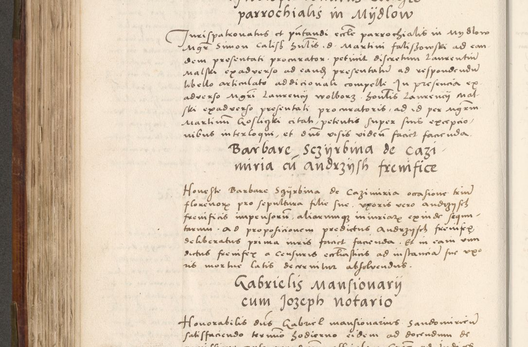 Zdjęcie nr 415 dla obiektu archiwalnego: Volumen (Pri)mum Actorum R(evere)nd(i)s(s)imi in Christo Patris D(omi)ni Petri de Gamratis Episcopi Cracoviensis a die prima mensis Novembris Anni 1539vi ad finem eiusdem anni et successive per annos 1539num et 1540mum