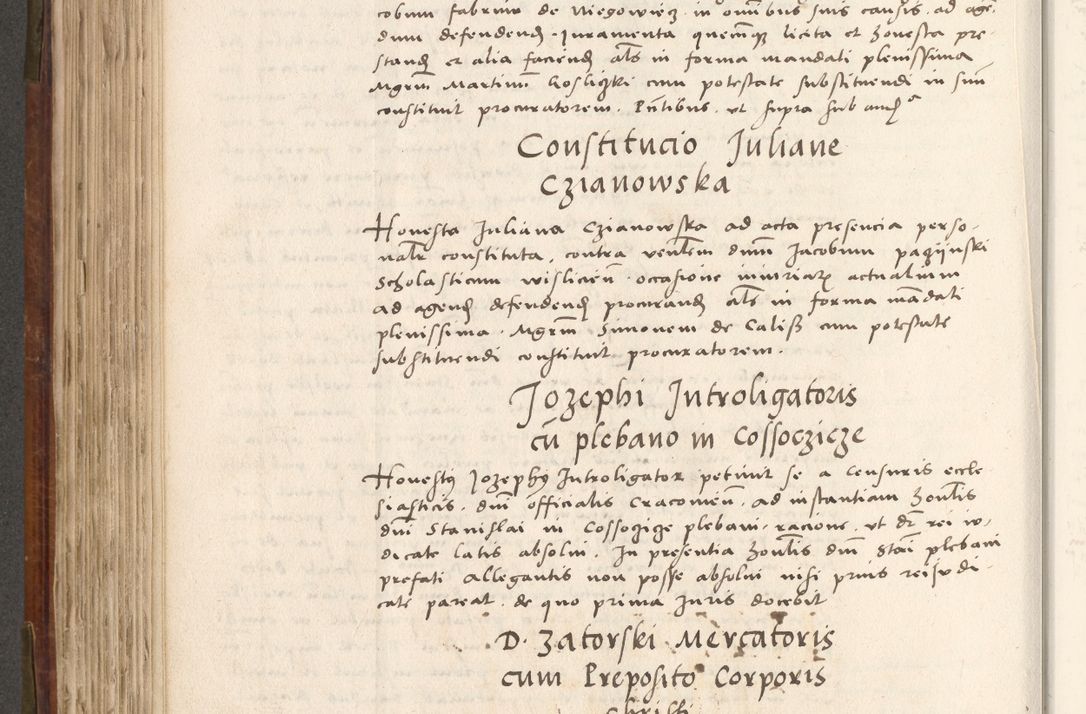 Zdjęcie nr 417 dla obiektu archiwalnego: Volumen (Pri)mum Actorum R(evere)nd(i)s(s)imi in Christo Patris D(omi)ni Petri de Gamratis Episcopi Cracoviensis a die prima mensis Novembris Anni 1539vi ad finem eiusdem anni et successive per annos 1539num et 1540mum