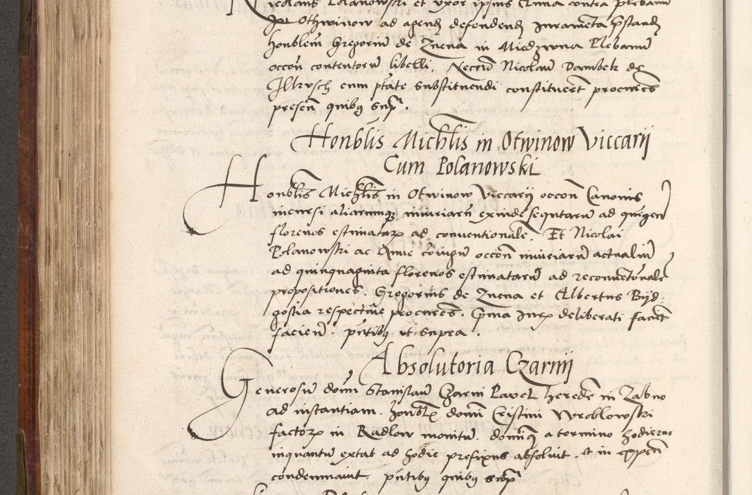 Zdjęcie nr 421 dla obiektu archiwalnego: Volumen (Pri)mum Actorum R(evere)nd(i)s(s)imi in Christo Patris D(omi)ni Petri de Gamratis Episcopi Cracoviensis a die prima mensis Novembris Anni 1539vi ad finem eiusdem anni et successive per annos 1539num et 1540mum