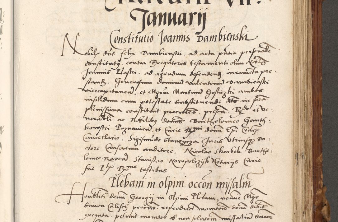 Zdjęcie nr 426 dla obiektu archiwalnego: Volumen (Pri)mum Actorum R(evere)nd(i)s(s)imi in Christo Patris D(omi)ni Petri de Gamratis Episcopi Cracoviensis a die prima mensis Novembris Anni 1539vi ad finem eiusdem anni et successive per annos 1539num et 1540mum