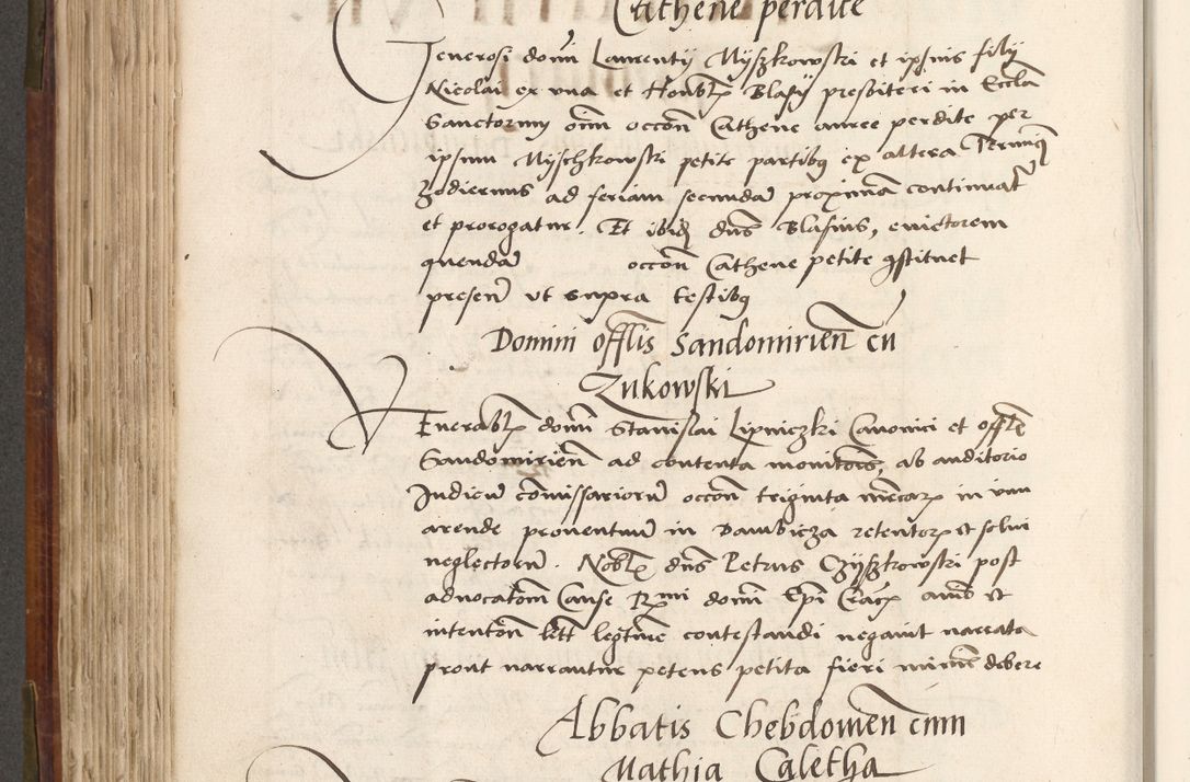 Zdjęcie nr 427 dla obiektu archiwalnego: Volumen (Pri)mum Actorum R(evere)nd(i)s(s)imi in Christo Patris D(omi)ni Petri de Gamratis Episcopi Cracoviensis a die prima mensis Novembris Anni 1539vi ad finem eiusdem anni et successive per annos 1539num et 1540mum