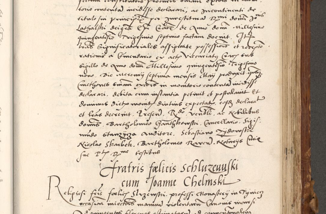 Zdjęcie nr 428 dla obiektu archiwalnego: Volumen (Pri)mum Actorum R(evere)nd(i)s(s)imi in Christo Patris D(omi)ni Petri de Gamratis Episcopi Cracoviensis a die prima mensis Novembris Anni 1539vi ad finem eiusdem anni et successive per annos 1539num et 1540mum