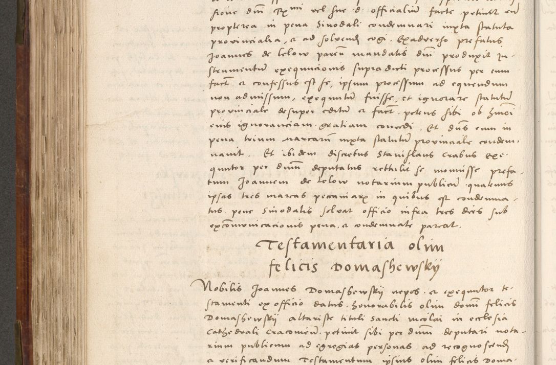 Zdjęcie nr 437 dla obiektu archiwalnego: Volumen (Pri)mum Actorum R(evere)nd(i)s(s)imi in Christo Patris D(omi)ni Petri de Gamratis Episcopi Cracoviensis a die prima mensis Novembris Anni 1539vi ad finem eiusdem anni et successive per annos 1539num et 1540mum