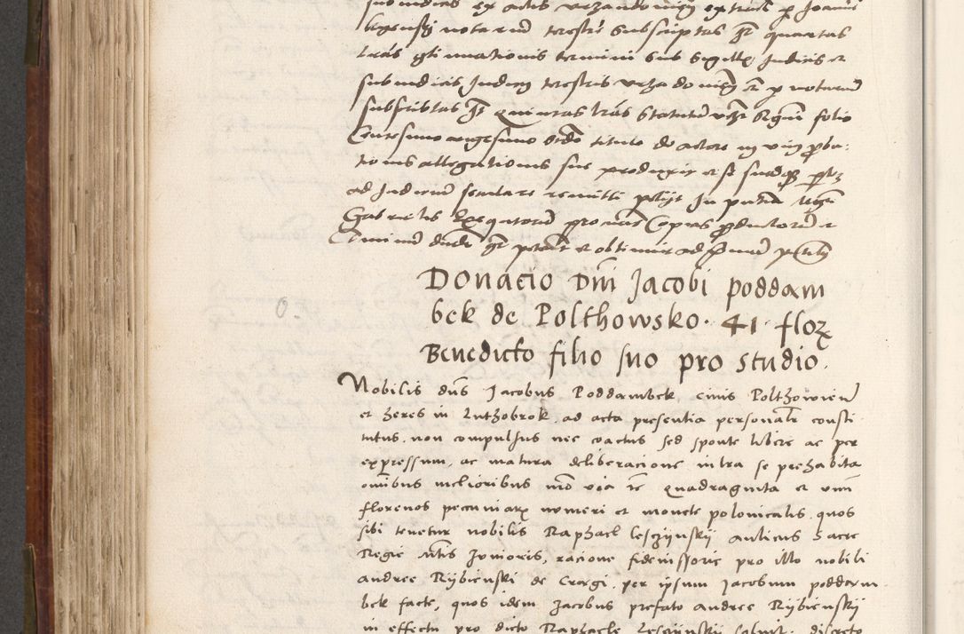 Zdjęcie nr 455 dla obiektu archiwalnego: Volumen (Pri)mum Actorum R(evere)nd(i)s(s)imi in Christo Patris D(omi)ni Petri de Gamratis Episcopi Cracoviensis a die prima mensis Novembris Anni 1539vi ad finem eiusdem anni et successive per annos 1539num et 1540mum