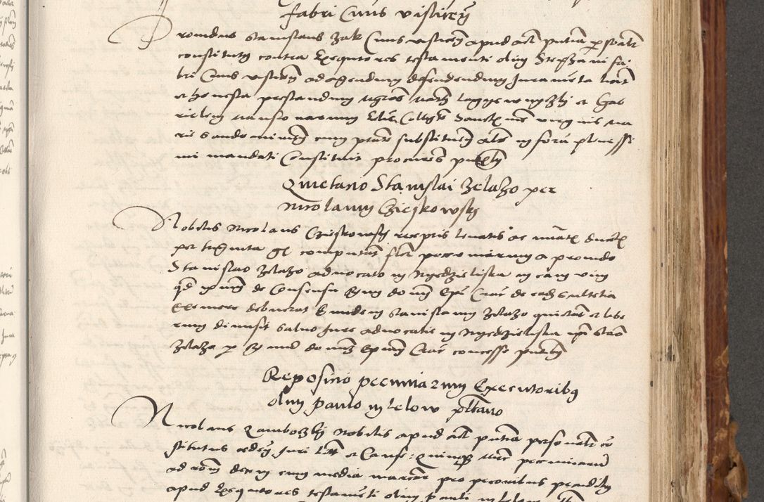 Zdjęcie nr 496 dla obiektu archiwalnego: Volumen (Pri)mum Actorum R(evere)nd(i)s(s)imi in Christo Patris D(omi)ni Petri de Gamratis Episcopi Cracoviensis a die prima mensis Novembris Anni 1539vi ad finem eiusdem anni et successive per annos 1539num et 1540mum