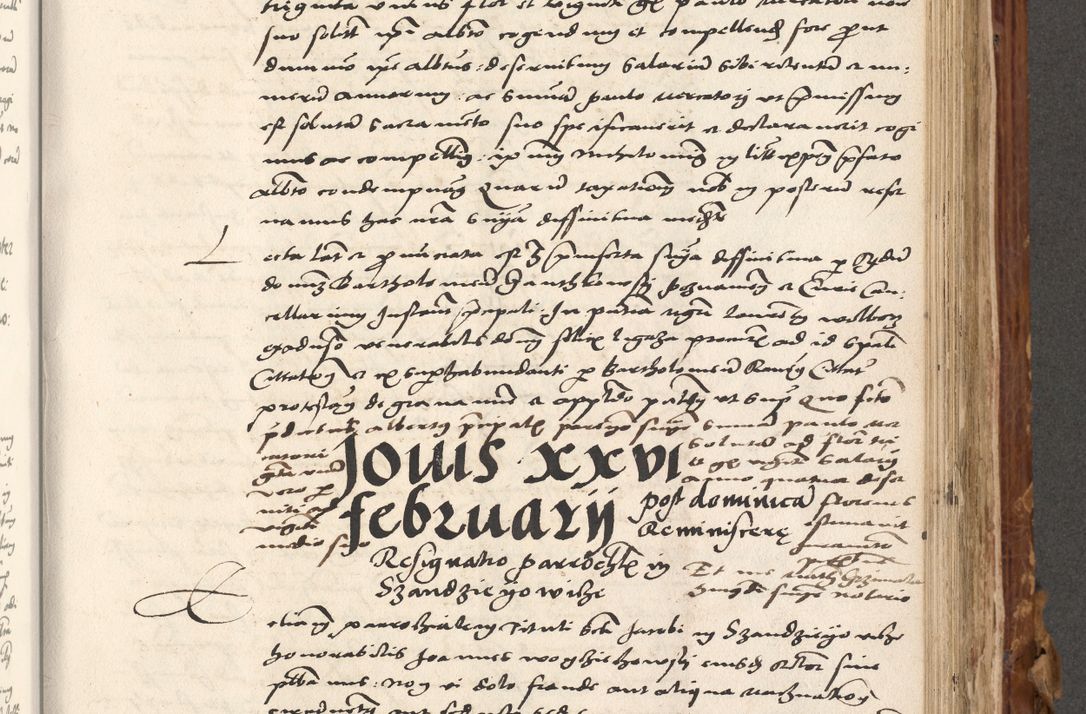 Zdjęcie nr 500 dla obiektu archiwalnego: Volumen (Pri)mum Actorum R(evere)nd(i)s(s)imi in Christo Patris D(omi)ni Petri de Gamratis Episcopi Cracoviensis a die prima mensis Novembris Anni 1539vi ad finem eiusdem anni et successive per annos 1539num et 1540mum