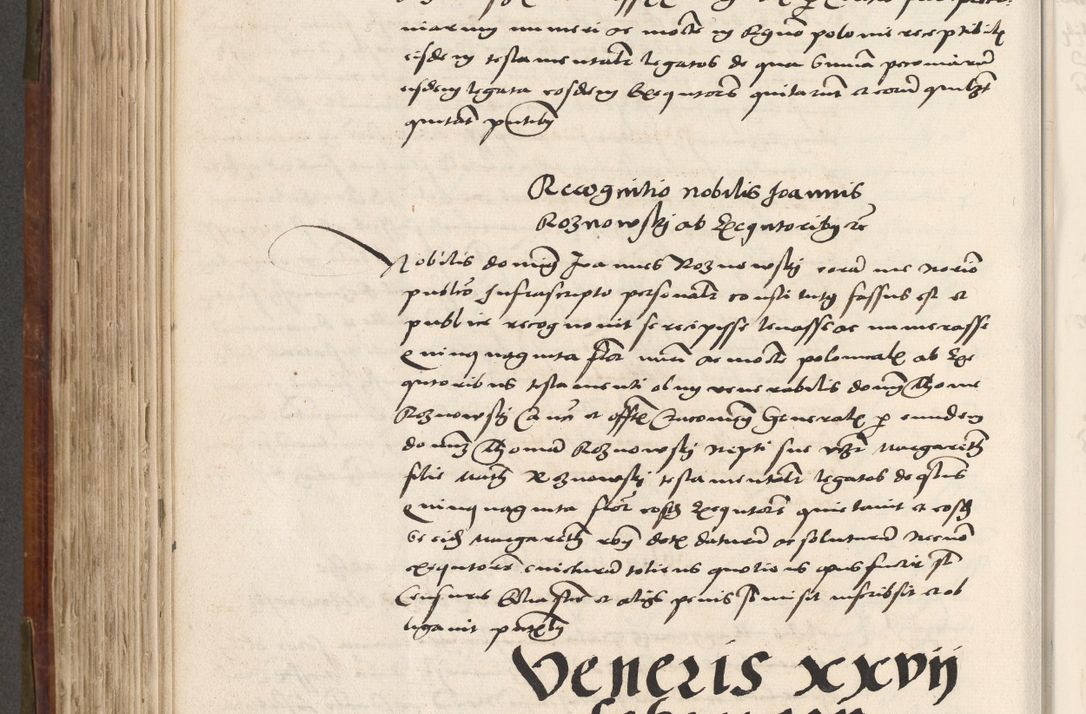 Zdjęcie nr 503 dla obiektu archiwalnego: Volumen (Pri)mum Actorum R(evere)nd(i)s(s)imi in Christo Patris D(omi)ni Petri de Gamratis Episcopi Cracoviensis a die prima mensis Novembris Anni 1539vi ad finem eiusdem anni et successive per annos 1539num et 1540mum