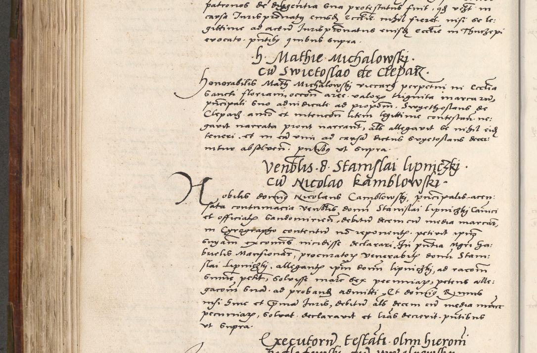 Zdjęcie nr 515 dla obiektu archiwalnego: Volumen (Pri)mum Actorum R(evere)nd(i)s(s)imi in Christo Patris D(omi)ni Petri de Gamratis Episcopi Cracoviensis a die prima mensis Novembris Anni 1539vi ad finem eiusdem anni et successive per annos 1539num et 1540mum