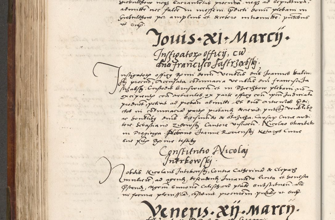 Zdjęcie nr 541 dla obiektu archiwalnego: Volumen (Pri)mum Actorum R(evere)nd(i)s(s)imi in Christo Patris D(omi)ni Petri de Gamratis Episcopi Cracoviensis a die prima mensis Novembris Anni 1539vi ad finem eiusdem anni et successive per annos 1539num et 1540mum