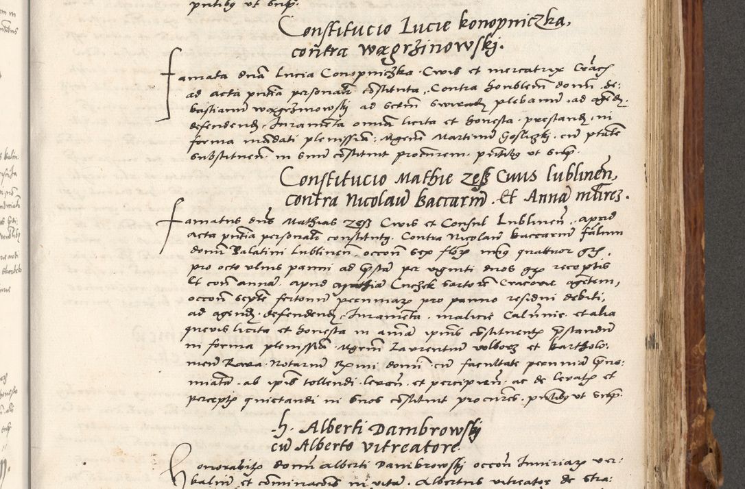 Zdjęcie nr 542 dla obiektu archiwalnego: Volumen (Pri)mum Actorum R(evere)nd(i)s(s)imi in Christo Patris D(omi)ni Petri de Gamratis Episcopi Cracoviensis a die prima mensis Novembris Anni 1539vi ad finem eiusdem anni et successive per annos 1539num et 1540mum