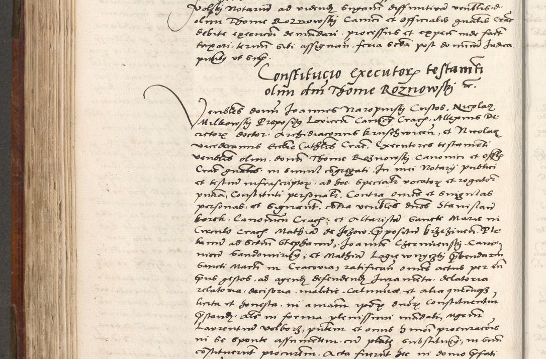 Zdjęcie nr 545 dla obiektu archiwalnego: Volumen (Pri)mum Actorum R(evere)nd(i)s(s)imi in Christo Patris D(omi)ni Petri de Gamratis Episcopi Cracoviensis a die prima mensis Novembris Anni 1539vi ad finem eiusdem anni et successive per annos 1539num et 1540mum