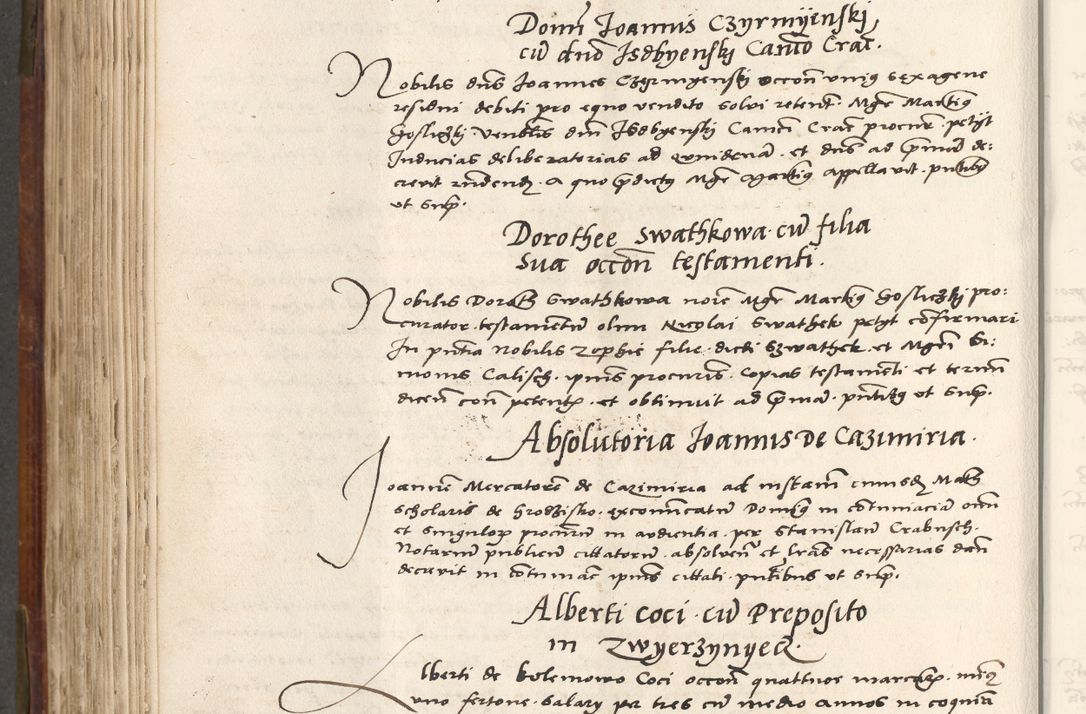 Zdjęcie nr 551 dla obiektu archiwalnego: Volumen (Pri)mum Actorum R(evere)nd(i)s(s)imi in Christo Patris D(omi)ni Petri de Gamratis Episcopi Cracoviensis a die prima mensis Novembris Anni 1539vi ad finem eiusdem anni et successive per annos 1539num et 1540mum