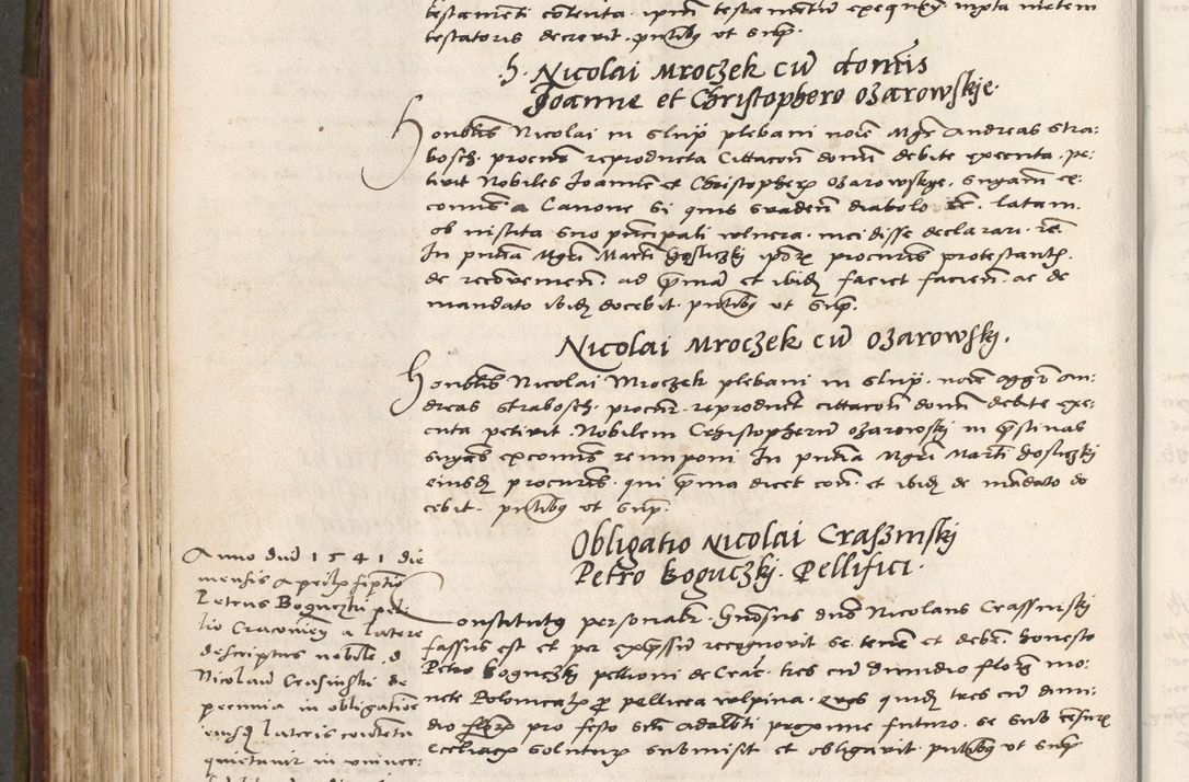 Zdjęcie nr 553 dla obiektu archiwalnego: Volumen (Pri)mum Actorum R(evere)nd(i)s(s)imi in Christo Patris D(omi)ni Petri de Gamratis Episcopi Cracoviensis a die prima mensis Novembris Anni 1539vi ad finem eiusdem anni et successive per annos 1539num et 1540mum