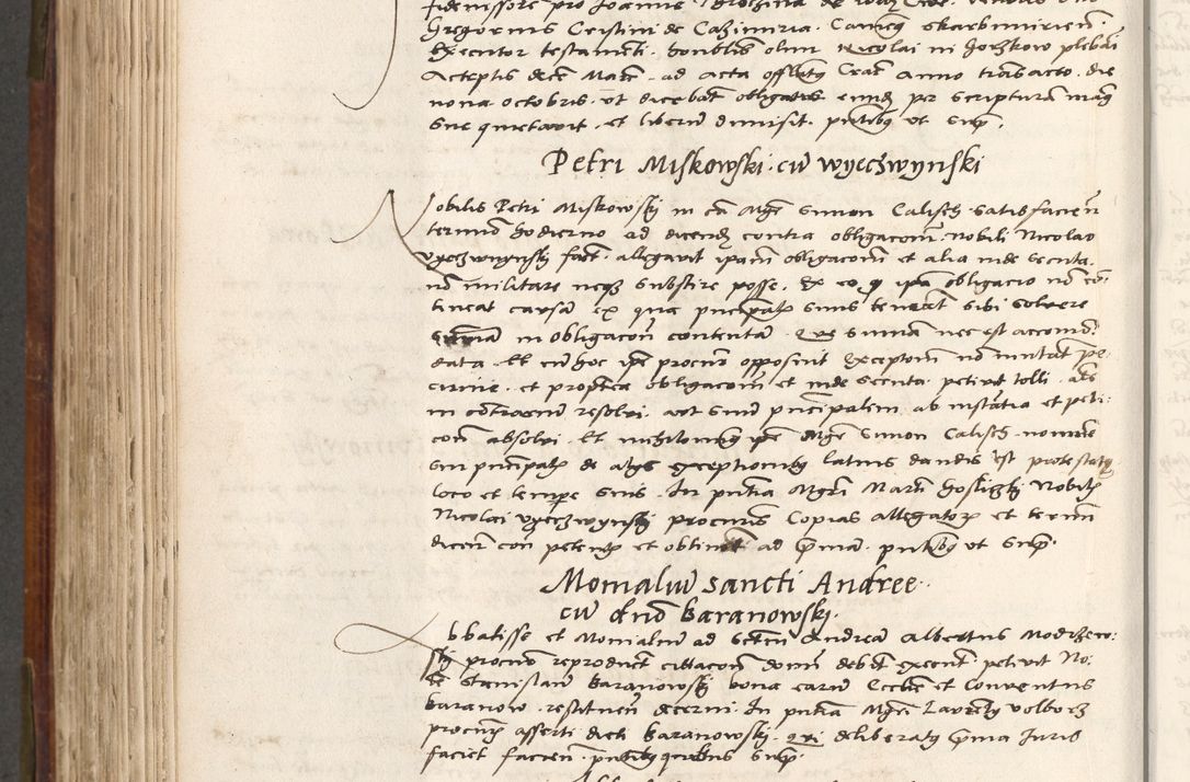 Zdjęcie nr 555 dla obiektu archiwalnego: Volumen (Pri)mum Actorum R(evere)nd(i)s(s)imi in Christo Patris D(omi)ni Petri de Gamratis Episcopi Cracoviensis a die prima mensis Novembris Anni 1539vi ad finem eiusdem anni et successive per annos 1539num et 1540mum