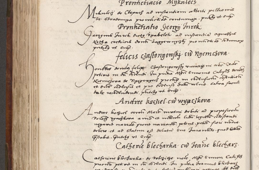 Zdjęcie nr 567 dla obiektu archiwalnego: Volumen (Pri)mum Actorum R(evere)nd(i)s(s)imi in Christo Patris D(omi)ni Petri de Gamratis Episcopi Cracoviensis a die prima mensis Novembris Anni 1539vi ad finem eiusdem anni et successive per annos 1539num et 1540mum
