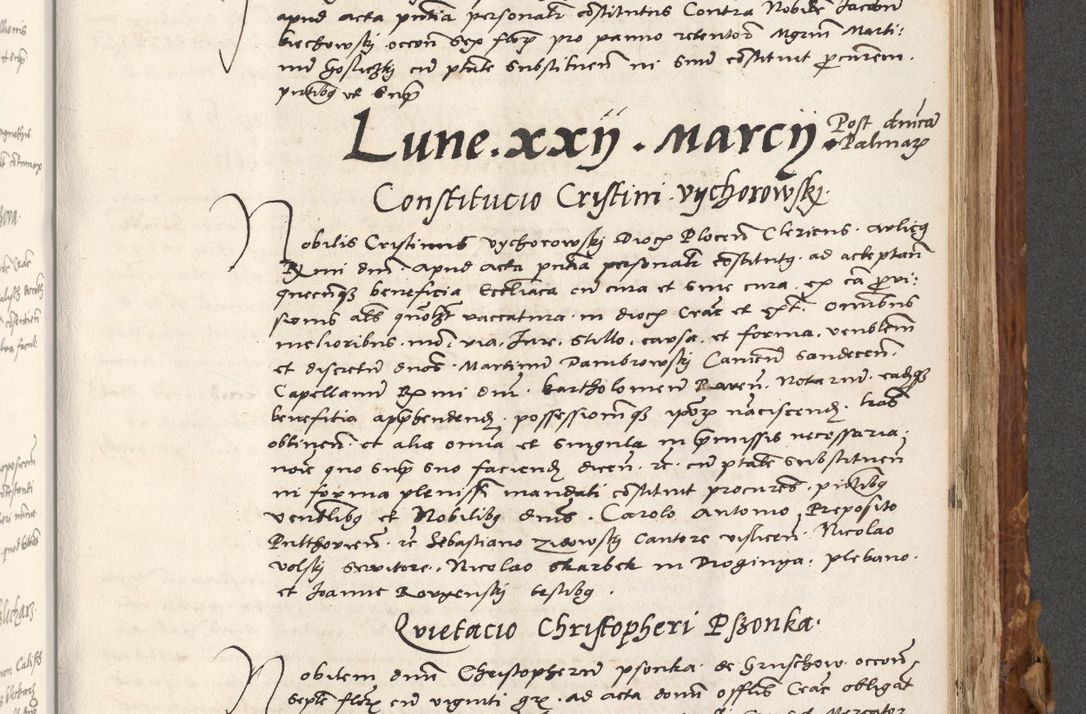 Zdjęcie nr 568 dla obiektu archiwalnego: Volumen (Pri)mum Actorum R(evere)nd(i)s(s)imi in Christo Patris D(omi)ni Petri de Gamratis Episcopi Cracoviensis a die prima mensis Novembris Anni 1539vi ad finem eiusdem anni et successive per annos 1539num et 1540mum