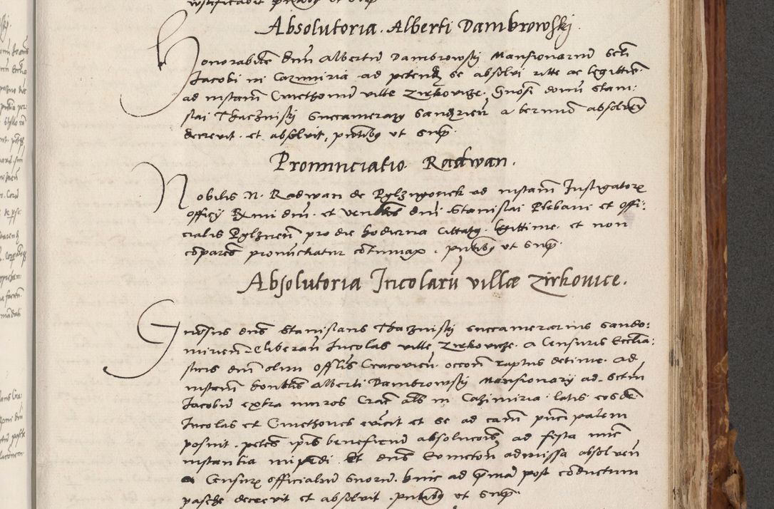 Zdjęcie nr 572 dla obiektu archiwalnego: Volumen (Pri)mum Actorum R(evere)nd(i)s(s)imi in Christo Patris D(omi)ni Petri de Gamratis Episcopi Cracoviensis a die prima mensis Novembris Anni 1539vi ad finem eiusdem anni et successive per annos 1539num et 1540mum