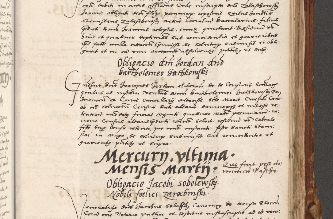 Zdjęcie nr 578 dla obiektu archiwalnego: Volumen (Pri)mum Actorum R(evere)nd(i)s(s)imi in Christo Patris D(omi)ni Petri de Gamratis Episcopi Cracoviensis a die prima mensis Novembris Anni 1539vi ad finem eiusdem anni et successive per annos 1539num et 1540mum