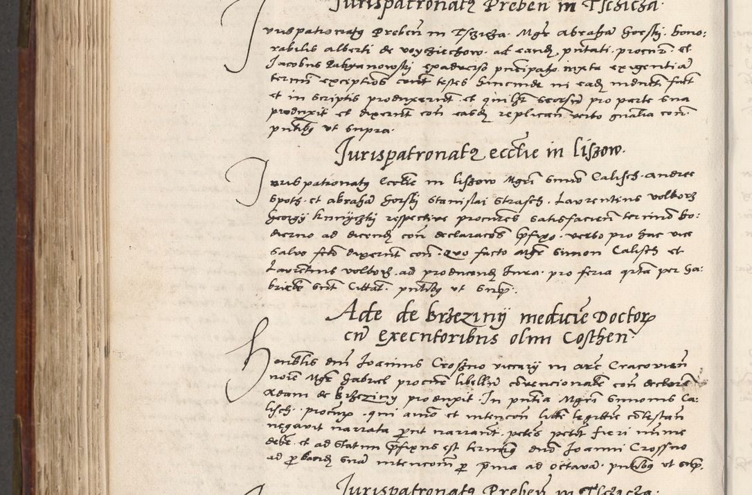 Zdjęcie nr 581 dla obiektu archiwalnego: Volumen (Pri)mum Actorum R(evere)nd(i)s(s)imi in Christo Patris D(omi)ni Petri de Gamratis Episcopi Cracoviensis a die prima mensis Novembris Anni 1539vi ad finem eiusdem anni et successive per annos 1539num et 1540mum
