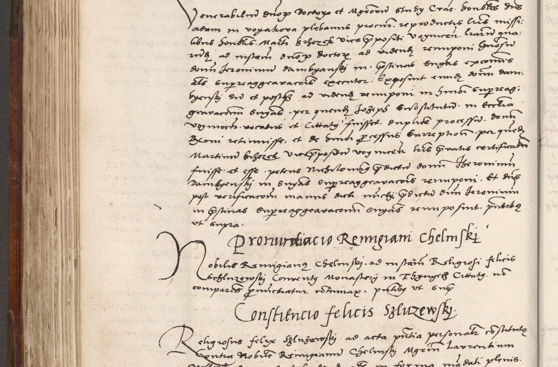 Zdjęcie nr 591 dla obiektu archiwalnego: Volumen (Pri)mum Actorum R(evere)nd(i)s(s)imi in Christo Patris D(omi)ni Petri de Gamratis Episcopi Cracoviensis a die prima mensis Novembris Anni 1539vi ad finem eiusdem anni et successive per annos 1539num et 1540mum