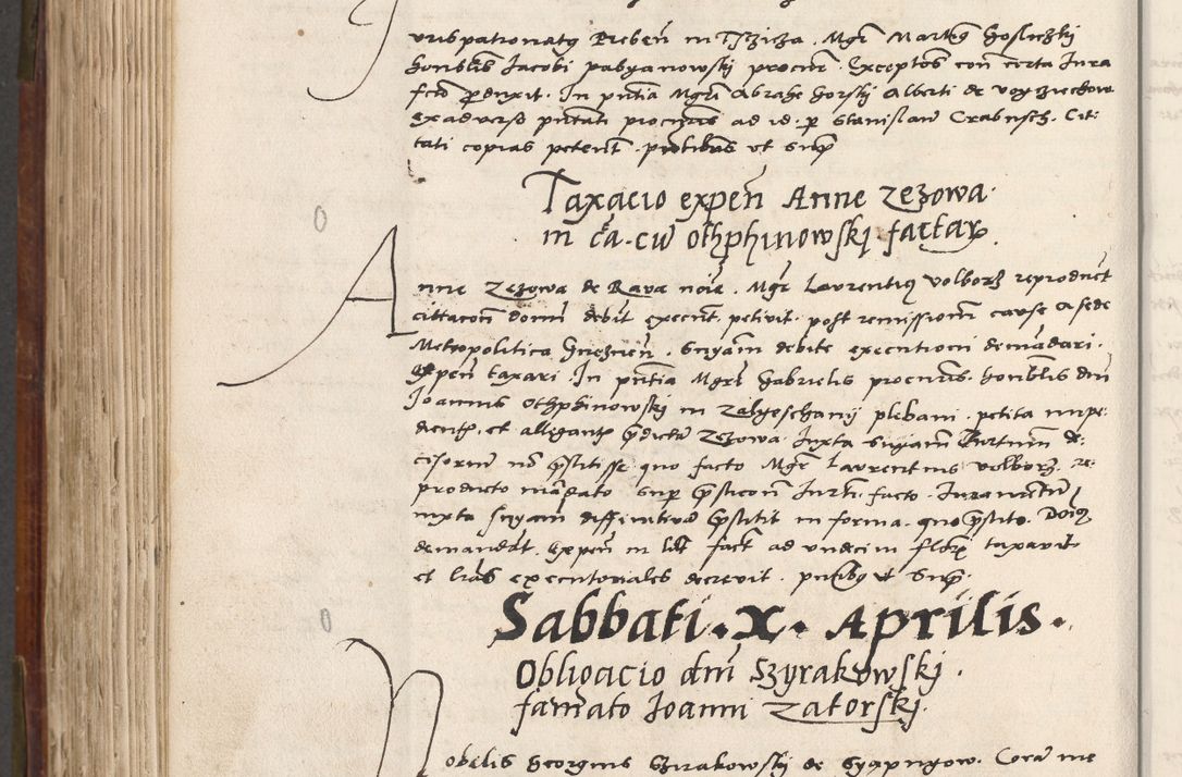 Zdjęcie nr 597 dla obiektu archiwalnego: Volumen (Pri)mum Actorum R(evere)nd(i)s(s)imi in Christo Patris D(omi)ni Petri de Gamratis Episcopi Cracoviensis a die prima mensis Novembris Anni 1539vi ad finem eiusdem anni et successive per annos 1539num et 1540mum