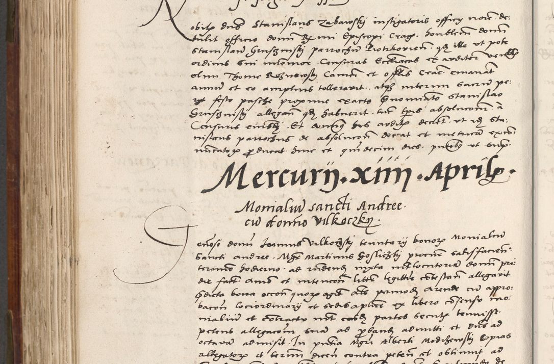 Zdjęcie nr 603 dla obiektu archiwalnego: Volumen (Pri)mum Actorum R(evere)nd(i)s(s)imi in Christo Patris D(omi)ni Petri de Gamratis Episcopi Cracoviensis a die prima mensis Novembris Anni 1539vi ad finem eiusdem anni et successive per annos 1539num et 1540mum