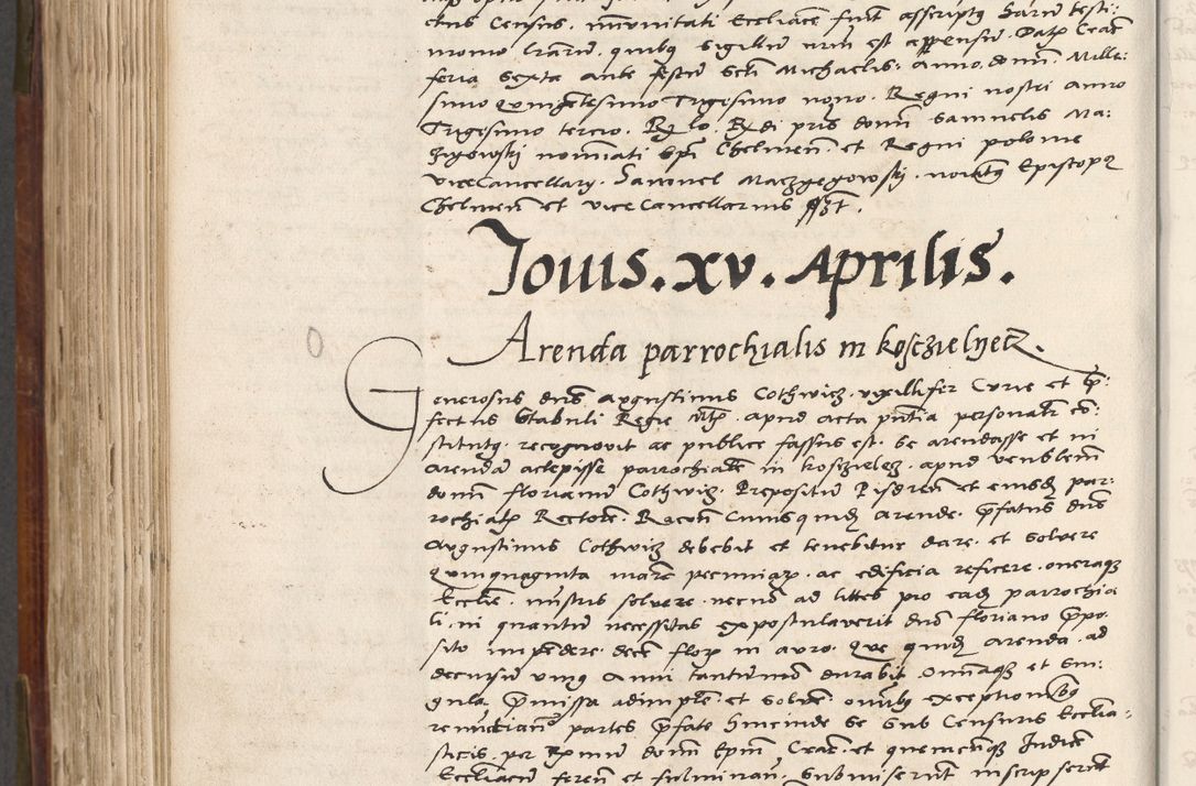 Zdjęcie nr 611 dla obiektu archiwalnego: Volumen (Pri)mum Actorum R(evere)nd(i)s(s)imi in Christo Patris D(omi)ni Petri de Gamratis Episcopi Cracoviensis a die prima mensis Novembris Anni 1539vi ad finem eiusdem anni et successive per annos 1539num et 1540mum