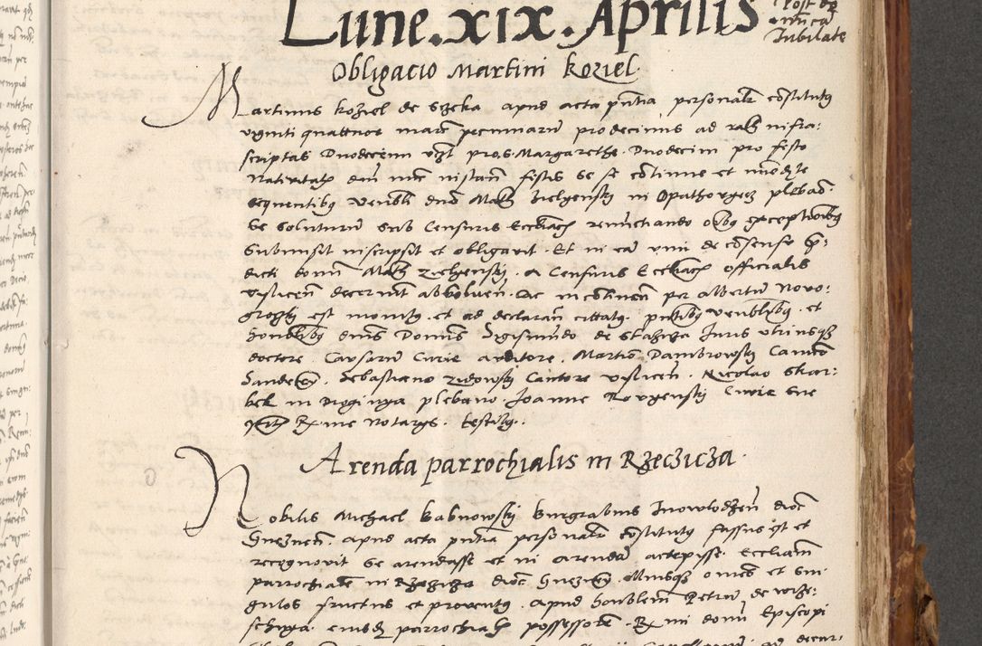 Zdjęcie nr 618 dla obiektu archiwalnego: Volumen (Pri)mum Actorum R(evere)nd(i)s(s)imi in Christo Patris D(omi)ni Petri de Gamratis Episcopi Cracoviensis a die prima mensis Novembris Anni 1539vi ad finem eiusdem anni et successive per annos 1539num et 1540mum