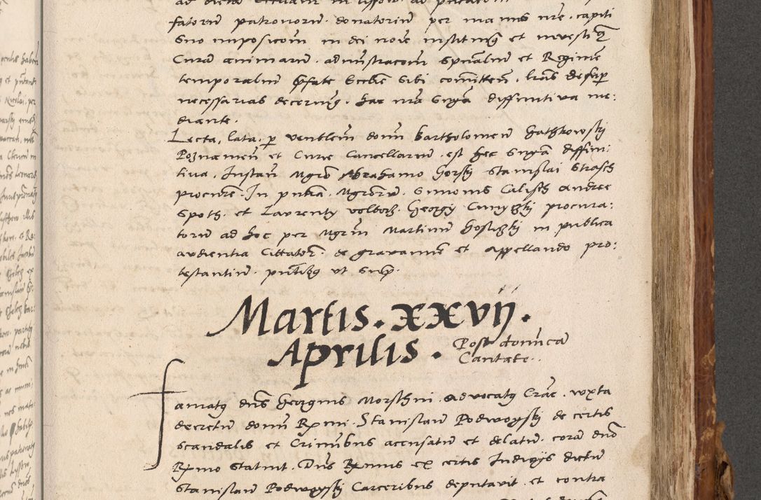 Zdjęcie nr 648 dla obiektu archiwalnego: Volumen (Pri)mum Actorum R(evere)nd(i)s(s)imi in Christo Patris D(omi)ni Petri de Gamratis Episcopi Cracoviensis a die prima mensis Novembris Anni 1539vi ad finem eiusdem anni et successive per annos 1539num et 1540mum