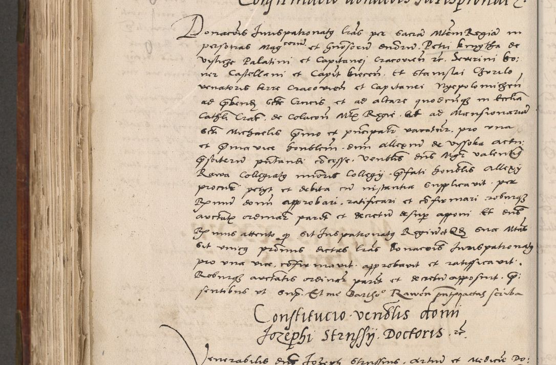 Zdjęcie nr 649 dla obiektu archiwalnego: Volumen (Pri)mum Actorum R(evere)nd(i)s(s)imi in Christo Patris D(omi)ni Petri de Gamratis Episcopi Cracoviensis a die prima mensis Novembris Anni 1539vi ad finem eiusdem anni et successive per annos 1539num et 1540mum