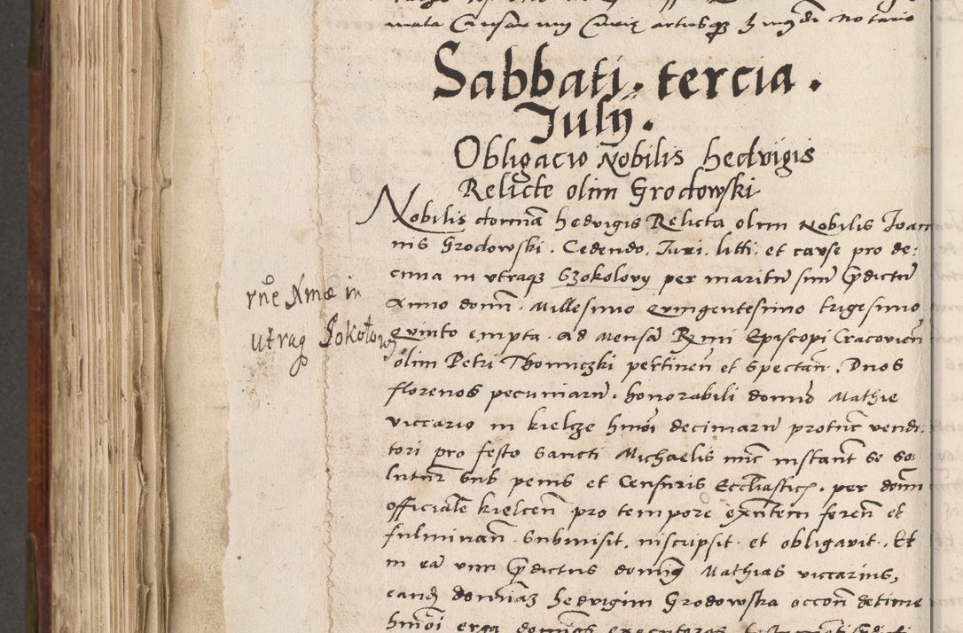 Zdjęcie nr 657 dla obiektu archiwalnego: Volumen (Pri)mum Actorum R(evere)nd(i)s(s)imi in Christo Patris D(omi)ni Petri de Gamratis Episcopi Cracoviensis a die prima mensis Novembris Anni 1539vi ad finem eiusdem anni et successive per annos 1539num et 1540mum