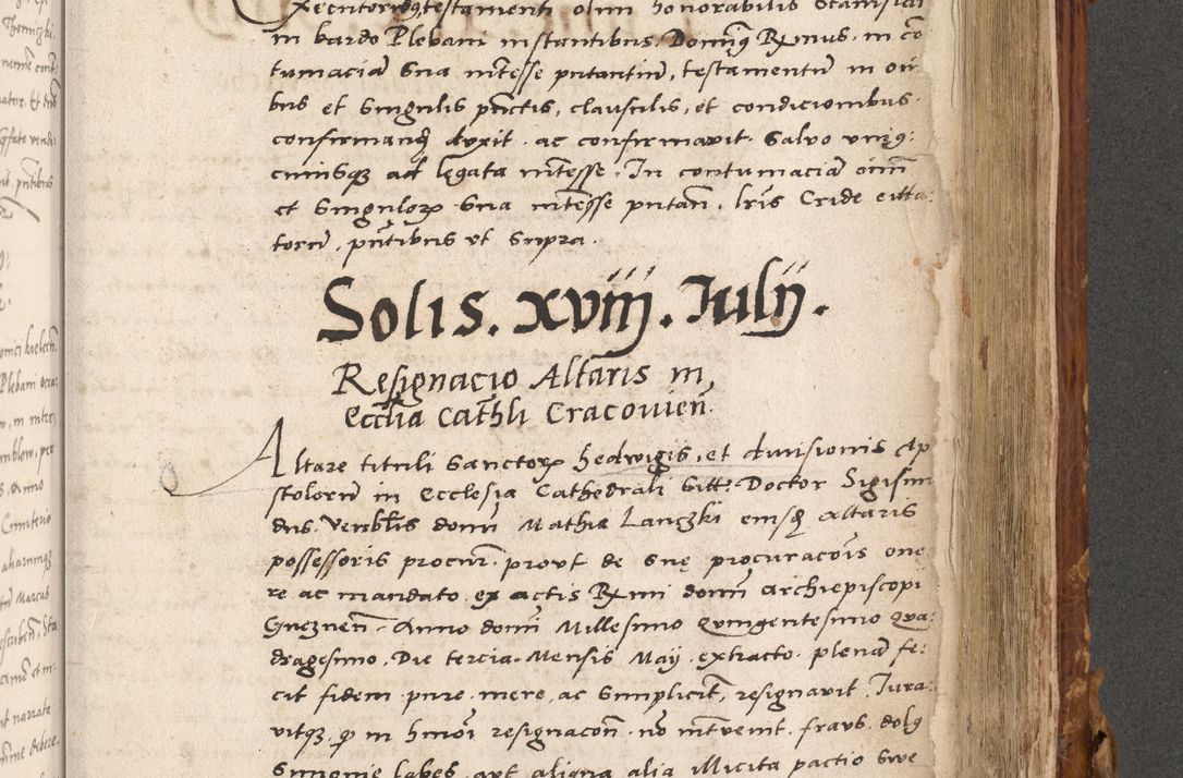 Zdjęcie nr 662 dla obiektu archiwalnego: Volumen (Pri)mum Actorum R(evere)nd(i)s(s)imi in Christo Patris D(omi)ni Petri de Gamratis Episcopi Cracoviensis a die prima mensis Novembris Anni 1539vi ad finem eiusdem anni et successive per annos 1539num et 1540mum