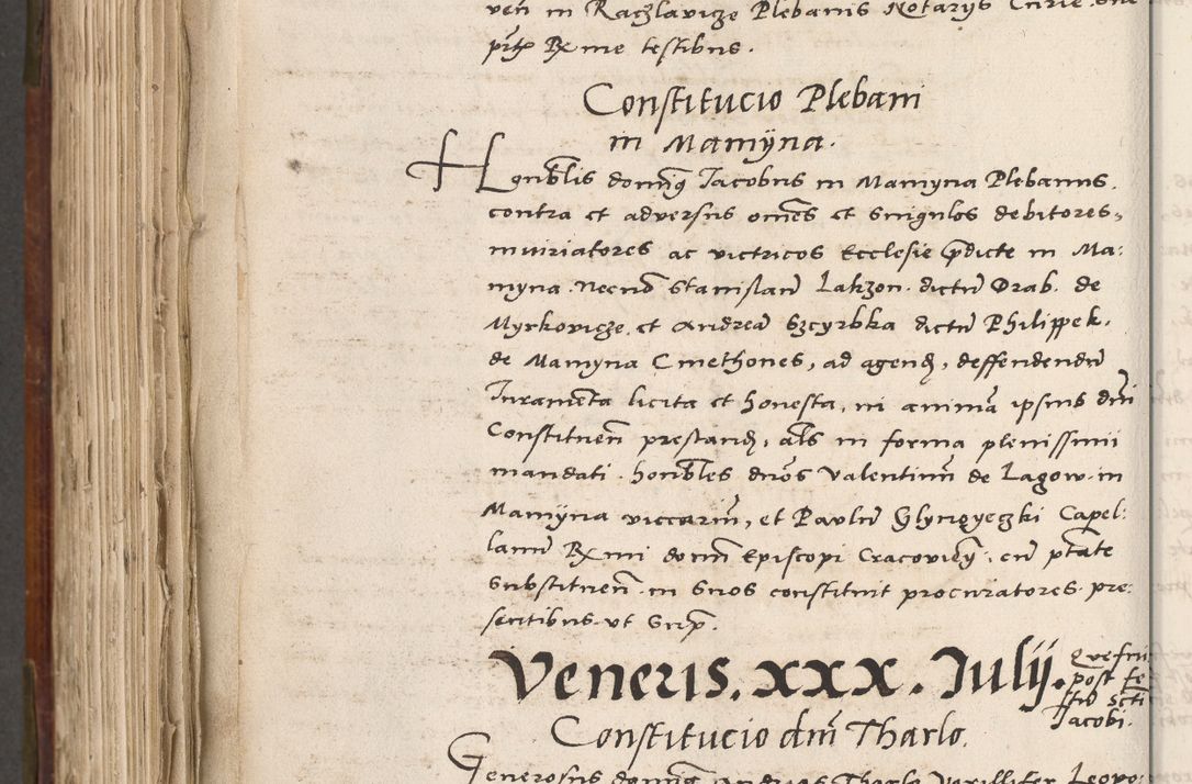 Zdjęcie nr 665 dla obiektu archiwalnego: Volumen (Pri)mum Actorum R(evere)nd(i)s(s)imi in Christo Patris D(omi)ni Petri de Gamratis Episcopi Cracoviensis a die prima mensis Novembris Anni 1539vi ad finem eiusdem anni et successive per annos 1539num et 1540mum