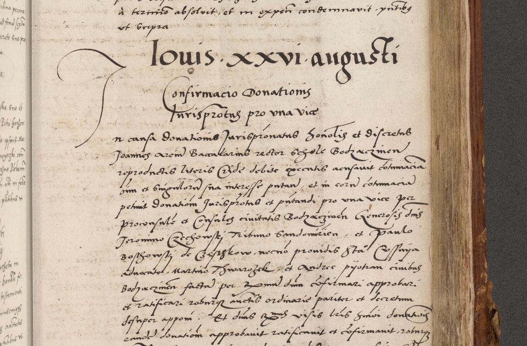 Zdjęcie nr 682 dla obiektu archiwalnego: Volumen (Pri)mum Actorum R(evere)nd(i)s(s)imi in Christo Patris D(omi)ni Petri de Gamratis Episcopi Cracoviensis a die prima mensis Novembris Anni 1539vi ad finem eiusdem anni et successive per annos 1539num et 1540mum