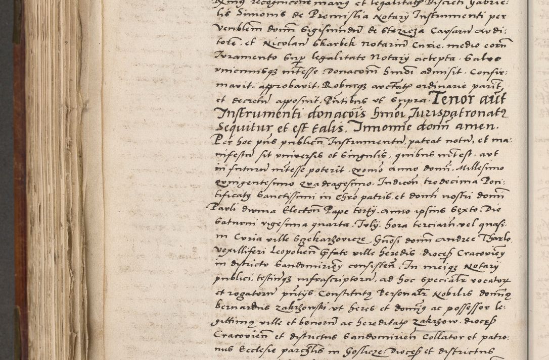 Zdjęcie nr 685 dla obiektu archiwalnego: Volumen (Pri)mum Actorum R(evere)nd(i)s(s)imi in Christo Patris D(omi)ni Petri de Gamratis Episcopi Cracoviensis a die prima mensis Novembris Anni 1539vi ad finem eiusdem anni et successive per annos 1539num et 1540mum