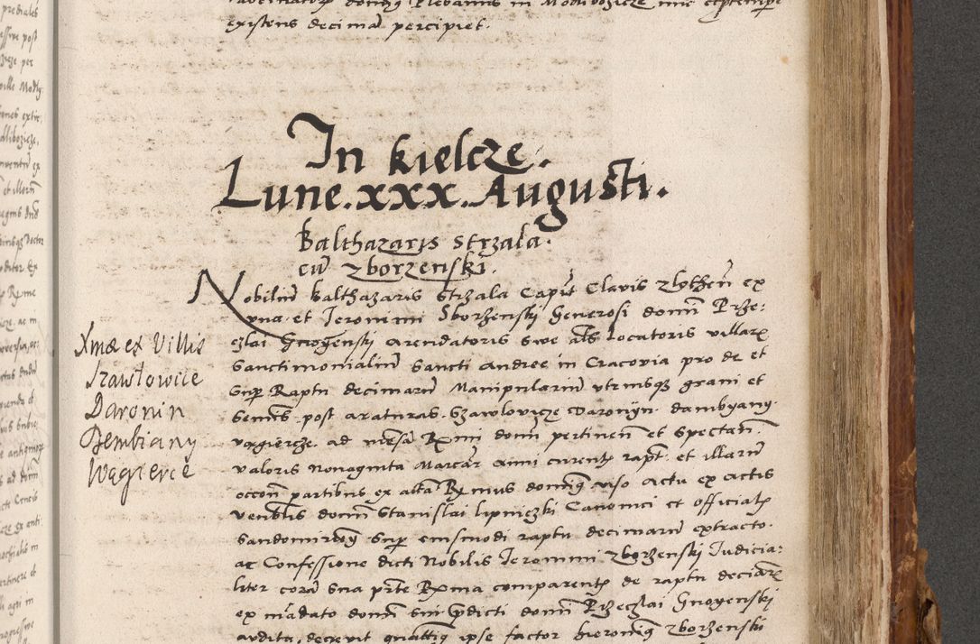 Zdjęcie nr 692 dla obiektu archiwalnego: Volumen (Pri)mum Actorum R(evere)nd(i)s(s)imi in Christo Patris D(omi)ni Petri de Gamratis Episcopi Cracoviensis a die prima mensis Novembris Anni 1539vi ad finem eiusdem anni et successive per annos 1539num et 1540mum