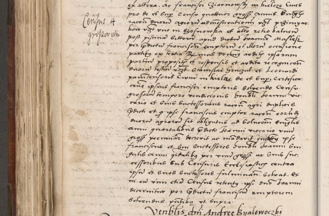 Zdjęcie nr 693 dla obiektu archiwalnego: Volumen (Pri)mum Actorum R(evere)nd(i)s(s)imi in Christo Patris D(omi)ni Petri de Gamratis Episcopi Cracoviensis a die prima mensis Novembris Anni 1539vi ad finem eiusdem anni et successive per annos 1539num et 1540mum