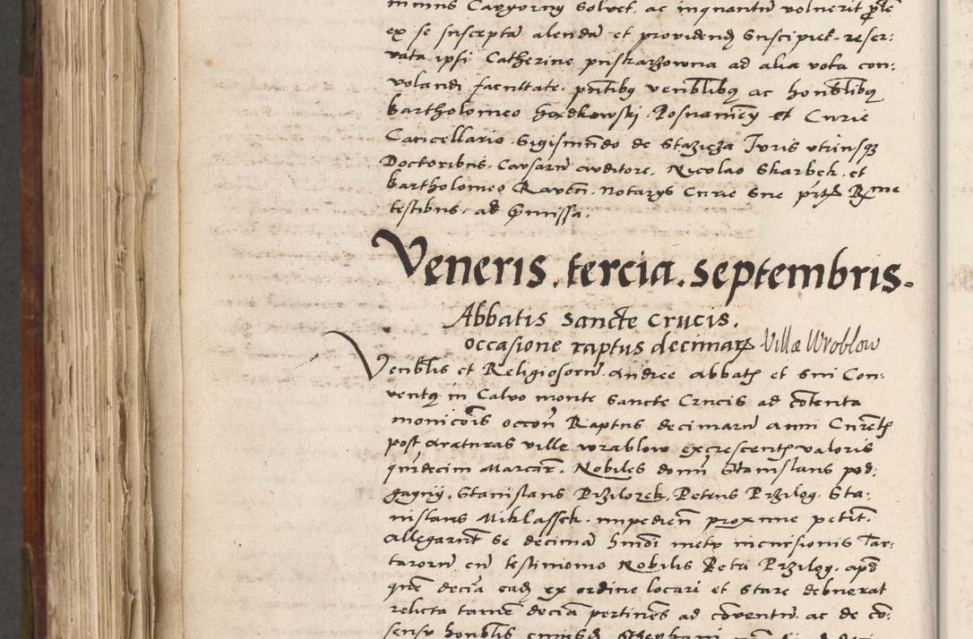 Zdjęcie nr 695 dla obiektu archiwalnego: Volumen (Pri)mum Actorum R(evere)nd(i)s(s)imi in Christo Patris D(omi)ni Petri de Gamratis Episcopi Cracoviensis a die prima mensis Novembris Anni 1539vi ad finem eiusdem anni et successive per annos 1539num et 1540mum