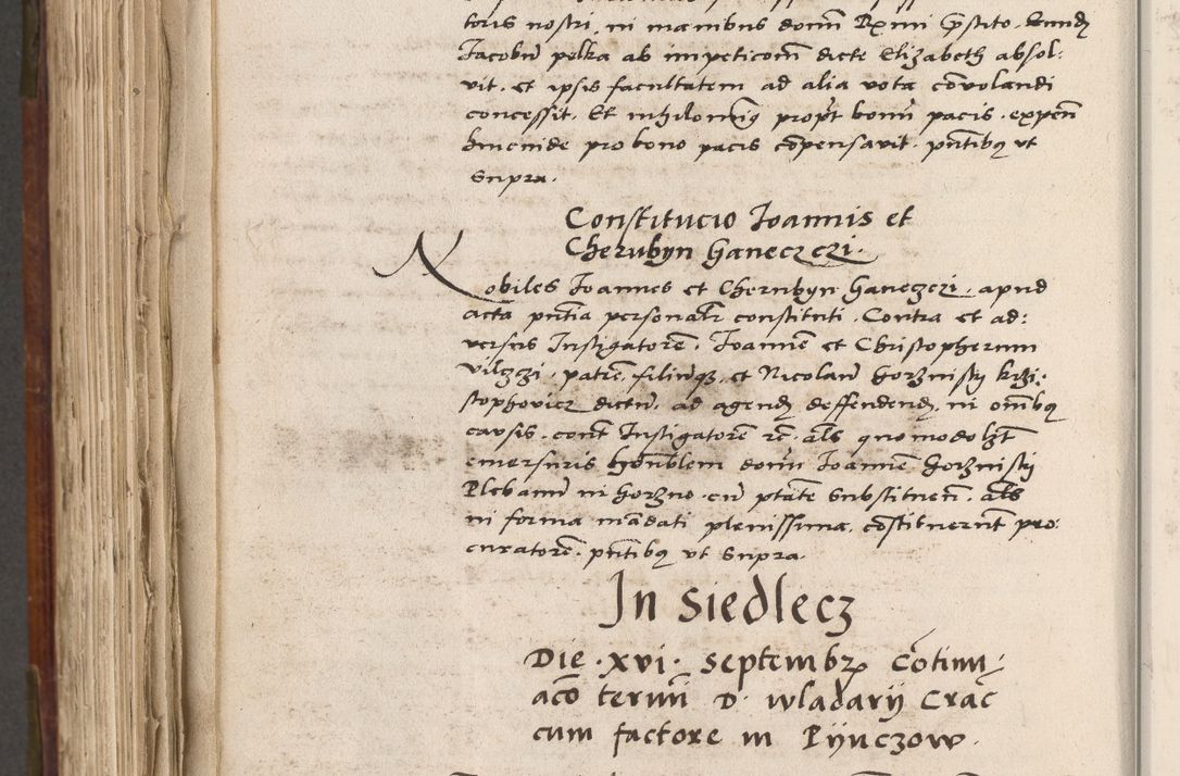 Zdjęcie nr 705 dla obiektu archiwalnego: Volumen (Pri)mum Actorum R(evere)nd(i)s(s)imi in Christo Patris D(omi)ni Petri de Gamratis Episcopi Cracoviensis a die prima mensis Novembris Anni 1539vi ad finem eiusdem anni et successive per annos 1539num et 1540mum