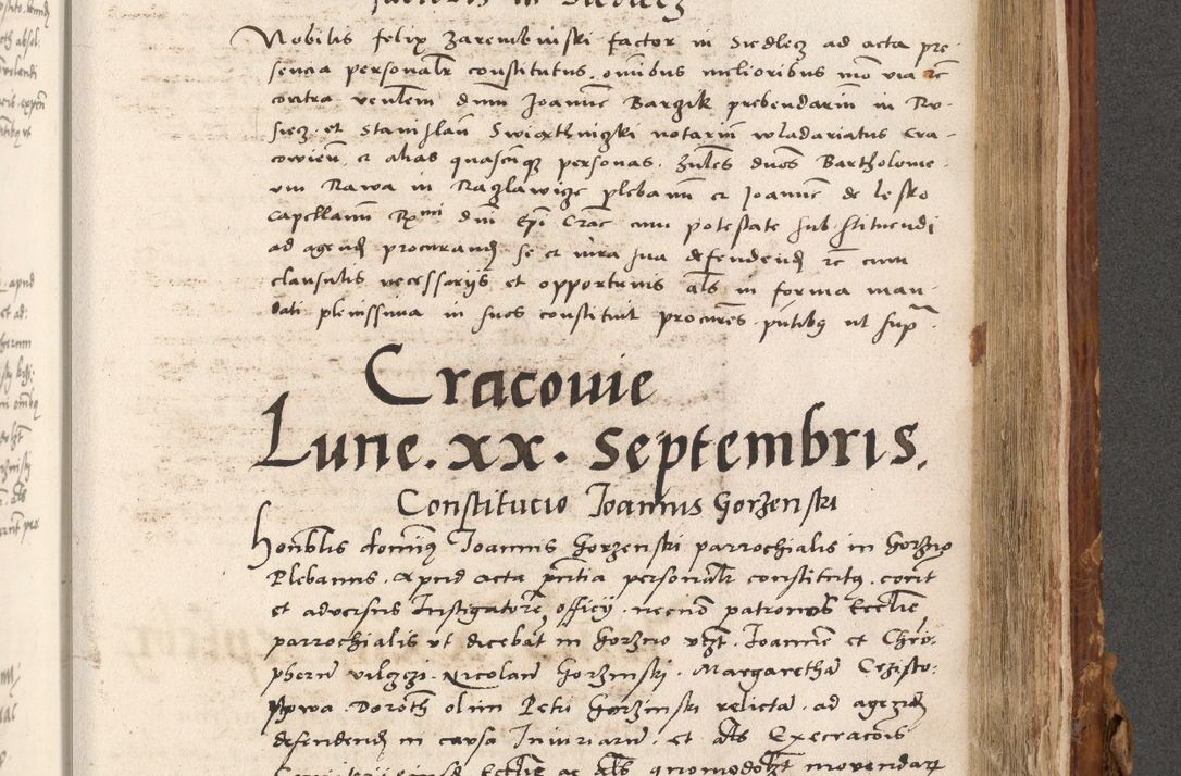Zdjęcie nr 706 dla obiektu archiwalnego: Volumen (Pri)mum Actorum R(evere)nd(i)s(s)imi in Christo Patris D(omi)ni Petri de Gamratis Episcopi Cracoviensis a die prima mensis Novembris Anni 1539vi ad finem eiusdem anni et successive per annos 1539num et 1540mum