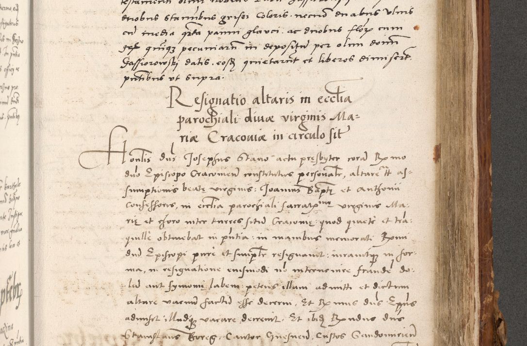 Zdjęcie nr 708 dla obiektu archiwalnego: Volumen (Pri)mum Actorum R(evere)nd(i)s(s)imi in Christo Patris D(omi)ni Petri de Gamratis Episcopi Cracoviensis a die prima mensis Novembris Anni 1539vi ad finem eiusdem anni et successive per annos 1539num et 1540mum
