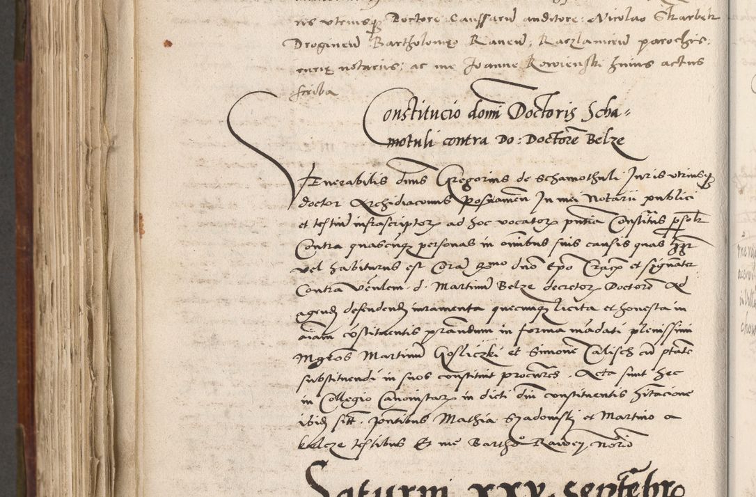 Zdjęcie nr 709 dla obiektu archiwalnego: Volumen (Pri)mum Actorum R(evere)nd(i)s(s)imi in Christo Patris D(omi)ni Petri de Gamratis Episcopi Cracoviensis a die prima mensis Novembris Anni 1539vi ad finem eiusdem anni et successive per annos 1539num et 1540mum