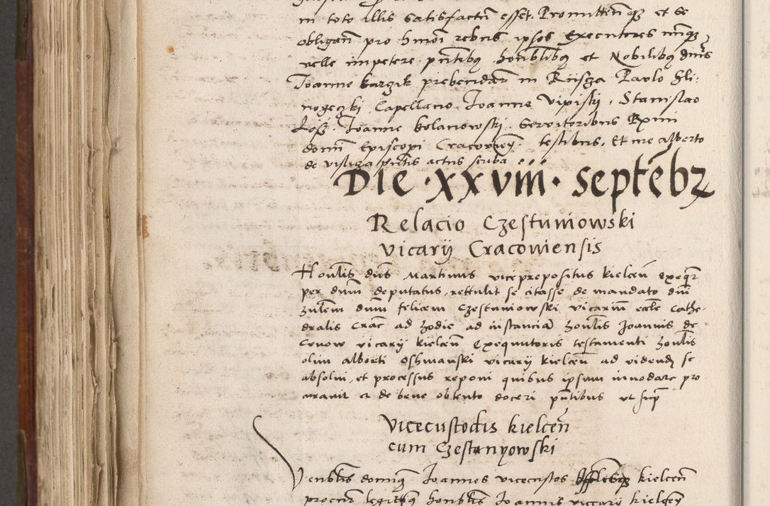 Zdjęcie nr 711 dla obiektu archiwalnego: Volumen (Pri)mum Actorum R(evere)nd(i)s(s)imi in Christo Patris D(omi)ni Petri de Gamratis Episcopi Cracoviensis a die prima mensis Novembris Anni 1539vi ad finem eiusdem anni et successive per annos 1539num et 1540mum