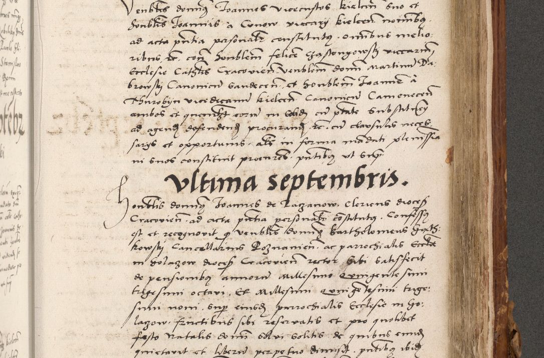 Zdjęcie nr 712 dla obiektu archiwalnego: Volumen (Pri)mum Actorum R(evere)nd(i)s(s)imi in Christo Patris D(omi)ni Petri de Gamratis Episcopi Cracoviensis a die prima mensis Novembris Anni 1539vi ad finem eiusdem anni et successive per annos 1539num et 1540mum