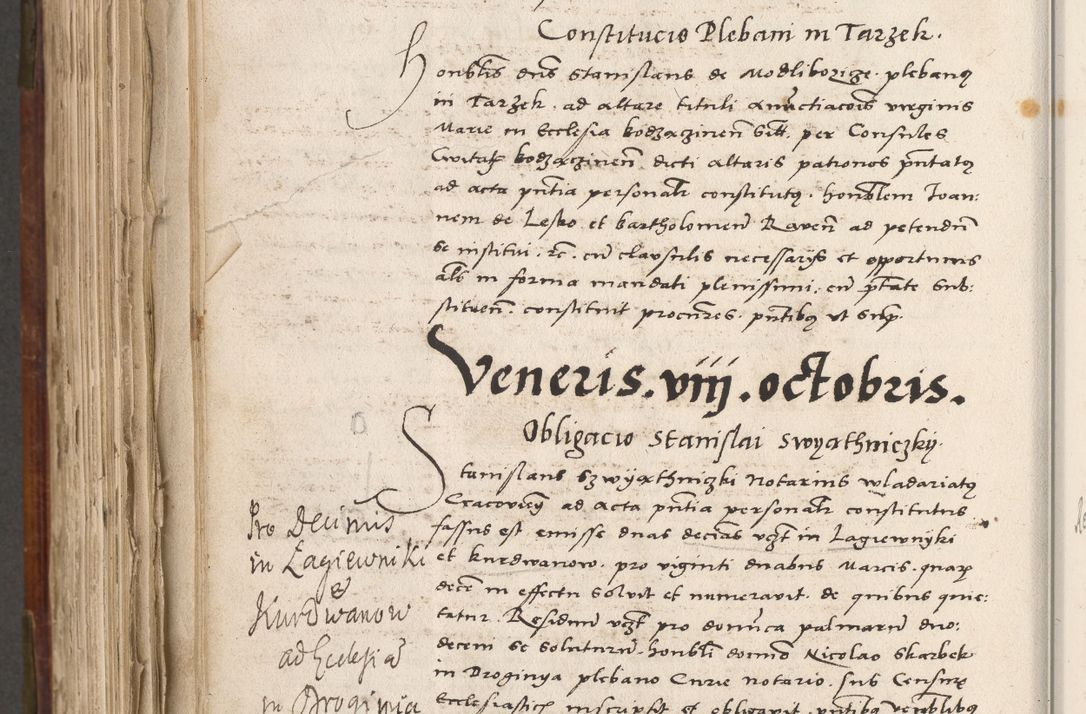 Zdjęcie nr 729 dla obiektu archiwalnego: Volumen (Pri)mum Actorum R(evere)nd(i)s(s)imi in Christo Patris D(omi)ni Petri de Gamratis Episcopi Cracoviensis a die prima mensis Novembris Anni 1539vi ad finem eiusdem anni et successive per annos 1539num et 1540mum